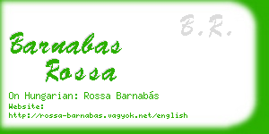 barnabas rossa business card
